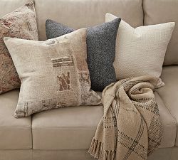 Killian Windowpane Plaid Fringe Throw