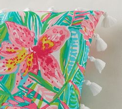 Outdoor Lilly Pulitzer Printed Pillow - Jungle Blue