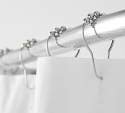  Stainless Steel Shower Curtain Rings - Set of 12
