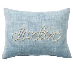 The Emily &amp; Meritt Darlin Embroidered Pillow