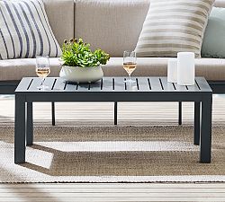 Indio Metal Rectangular Outdoor Coffee Table (43")