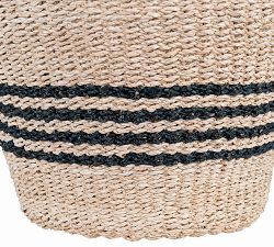 Madelyn Striped Seagrass Baskets, Set of 2