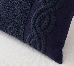 Perla Embroidered Lumbar Pillow Cover