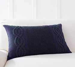 Perla Embroidered Lumbar Pillow Cover
