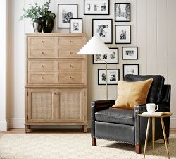 Sausalito Cane Bar Cabinet (41")