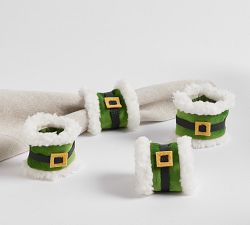 Elf Belt Napkin Rings - Set of 4