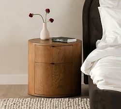 Klint 2-Drawer Round Nightstand (19")