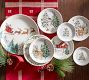 Christmas in the Country Stoneware Appetizer Plates - Set of 8