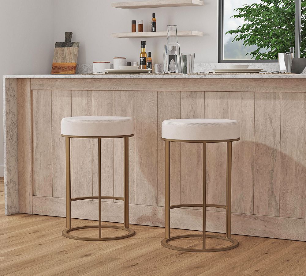 Cutler Upholstered Counter Stool by Pottery Barn