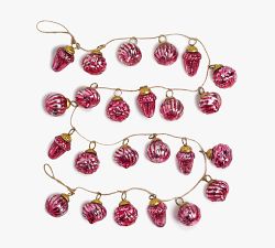 Mouth Blown Ornament Garland - 6'