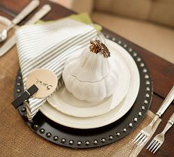 Nailhead Charger Plate