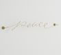 Brass Script Wall Art - Peace