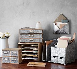 Brokers Galvanized Desk Organization Collection