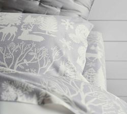 Frosted Forest Organic Flannel Pillowcases - Set of 2