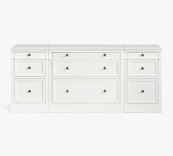 Livingston Media Console with File Cabinets (70'')