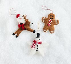 Nostalgic Felt Ornaments - Set of 3