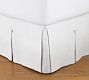 Pleated Button Cotton Bed Skirt