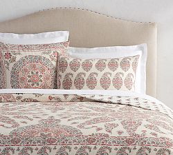 Remy Paisley Print Reversible Cotton Duvet Cover &amp; Shams