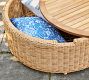 Westport Wicker Round Storage Outdoor Coffee Table (36")
