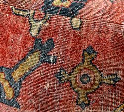 Dara Velvet Printed Pouf