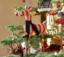 Fabric Reindeer Ornaments