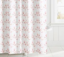 Flamingo Organic Shower Curtain