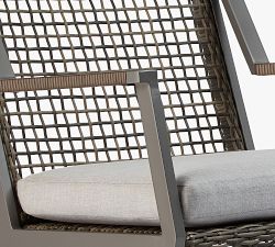 Klein Wicker Rocking Outdoor Lounge Chairs, Set of 2