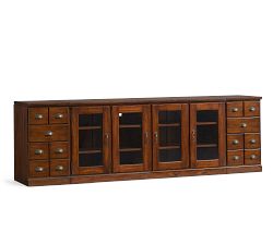 Printer's Bookcase Media Console (96")