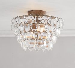 Alma Crystal Flush Mount (14")