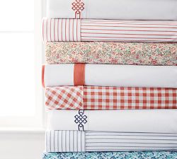 Organic Shirting Stripe Sheet Set