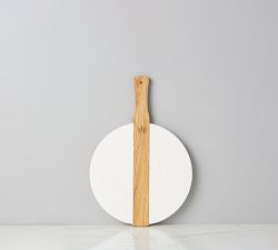 Reclaimed Italian Wood Round Cheese Board