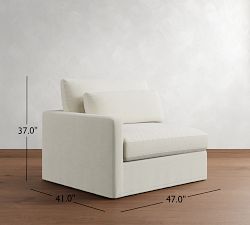 Build Your Own Westwood Slim Arm Deep Seat Slipcovered Sectional