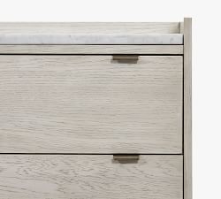 Geary Marble Top 6-Drawer Dresser (60")