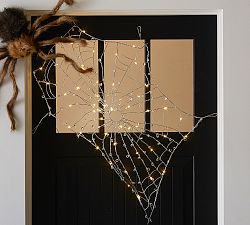 Lit Crystal Spider Web
