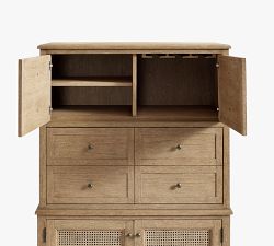 Sausalito Cane Bar Cabinet (41")