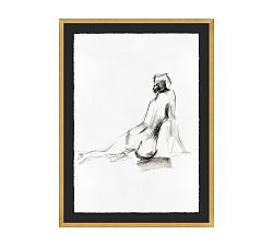 Seated Figure Framed Print