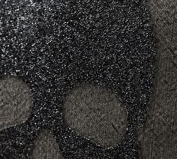 Ziva Glitter Skull Pillow Cover