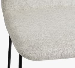 Zoe Upholstered Metal Stool