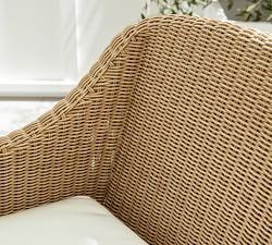 Hampton All-Weather Wicker Swivel Dining Chair