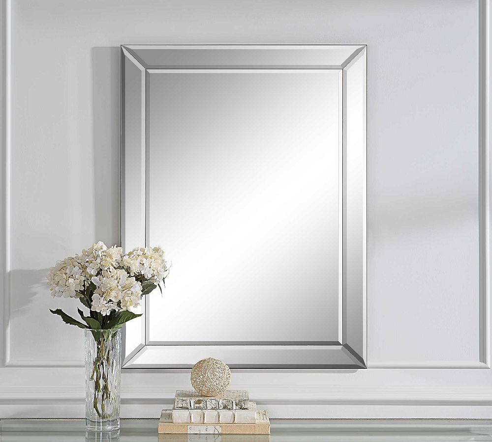 Isabella Beveled Rectangular Wall Mirror by Pottery Barn