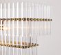 Mallory Crystal Linear Chandelier (40"-55")