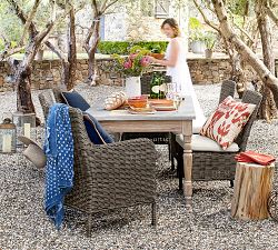 Printed Ikat Outdoor Pillow