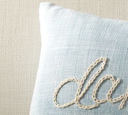 The Emily &amp; Meritt Darlin Embroidered Pillow