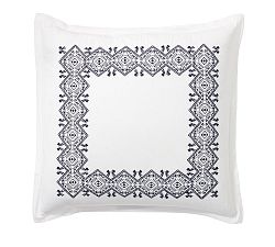 Cross Stitch Embroidered Sham