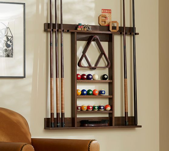 Cue Stick Wall Mount Storage Rack