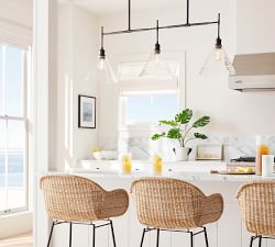 Flared Glass Linear Chandelier (48")