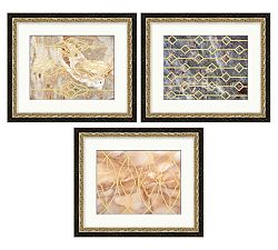 Golden Marble Foil Print