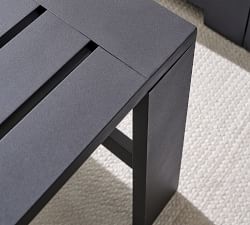 Malibu Metal Rectangular Outdoor Coffee Table (45")