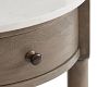 Alexandra Round Marble Nightstand (21")