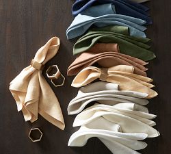 Bleecker Geo Metal Napkin Rings - Set of 4